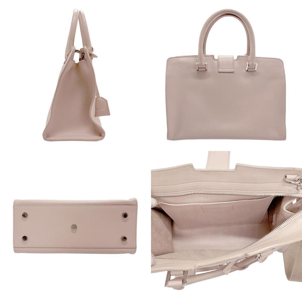 Saint Laurent Shoulder Bag Cabas Leather Baby Handbag Pink
